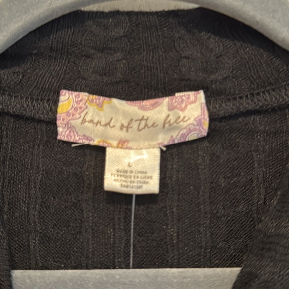 RAQUEL Black RIBBED KNIT PULLOVER - Picture 5 of 7